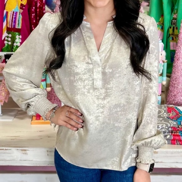 Shimmering Gold Blouse